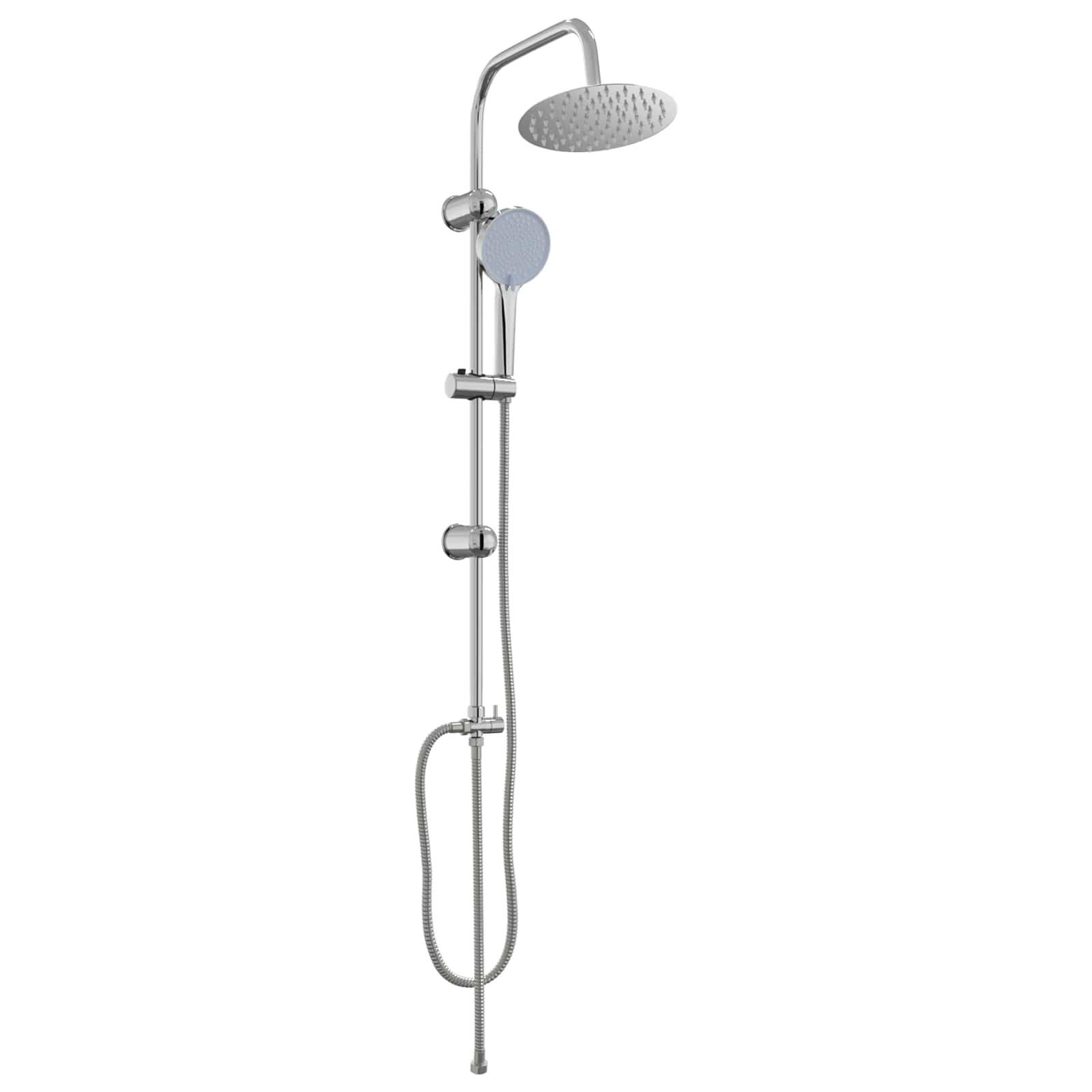 Vidaxx set de douche argent 47 x 20 x 95 cm acier inoxydable