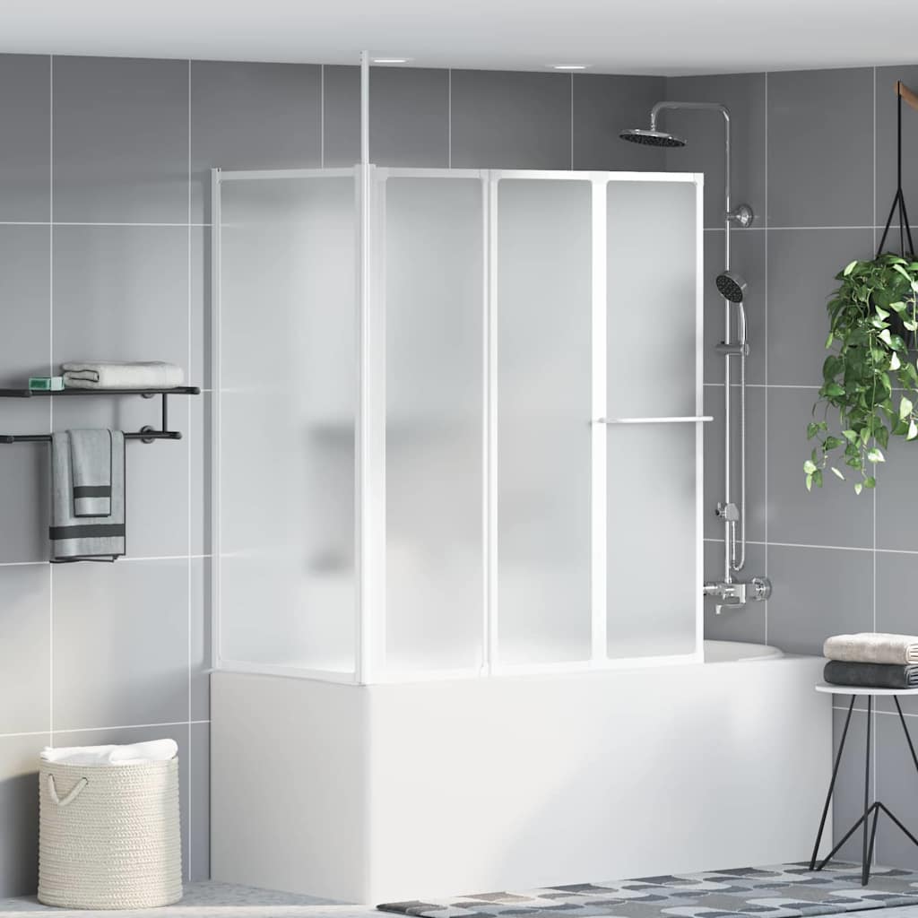 Vidaxx cloison de baignoire mat 120 x 70 x 137 cm aluminium