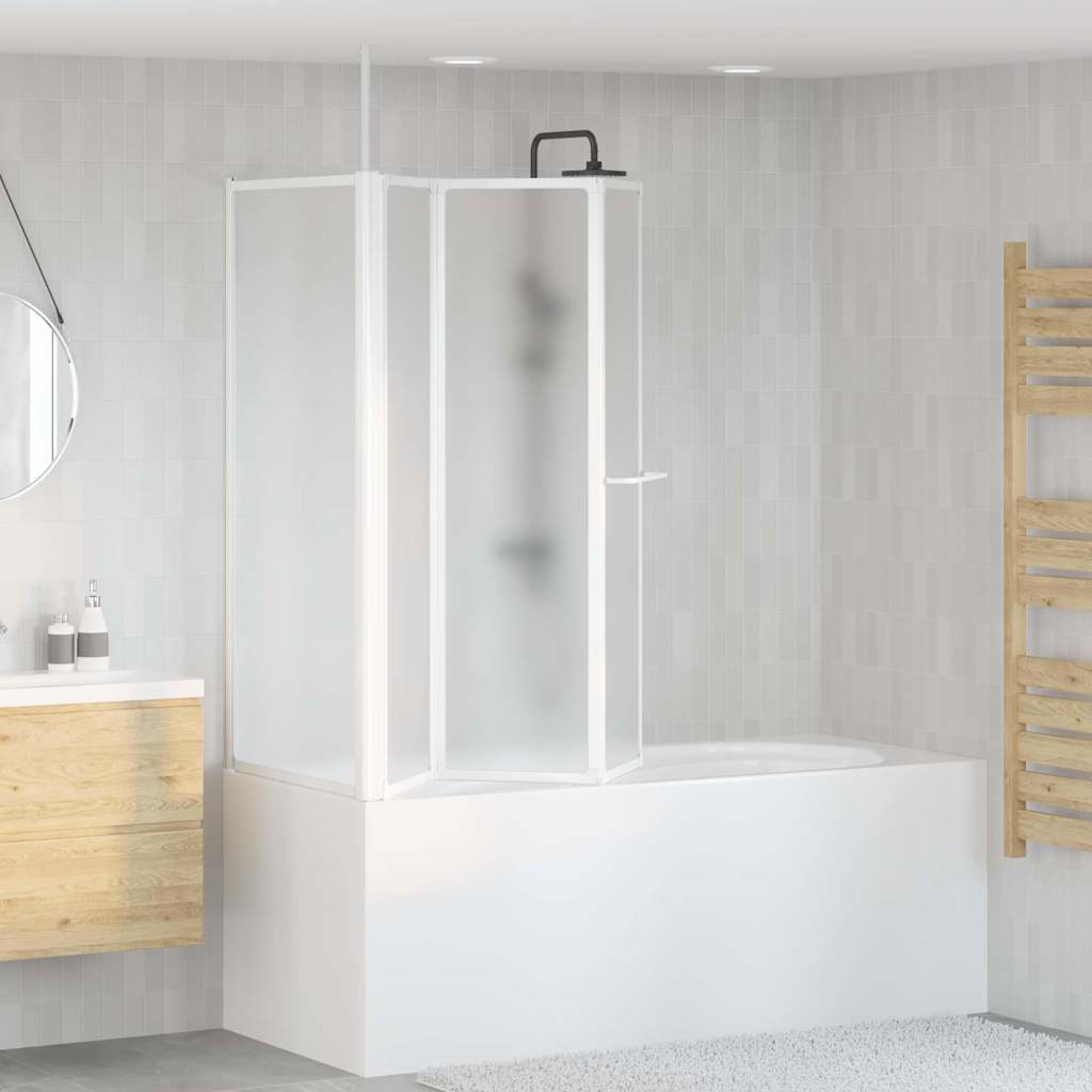 Vidaxx cloison de baignoire mat 120 x 70 x 137 cm aluminium