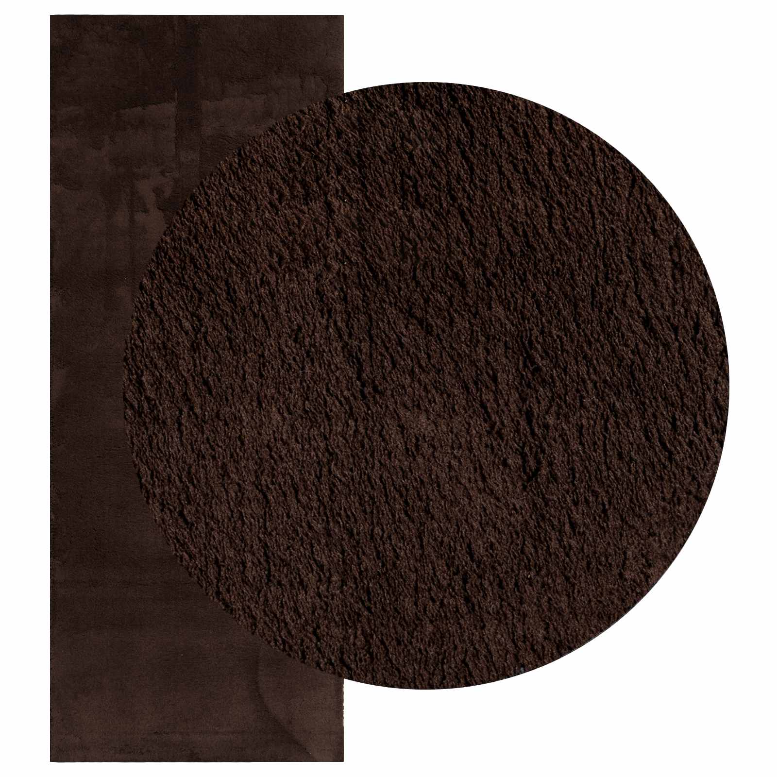 Vidaxx tapis rectangulaire huarte marron 200 x 80 cm polyester