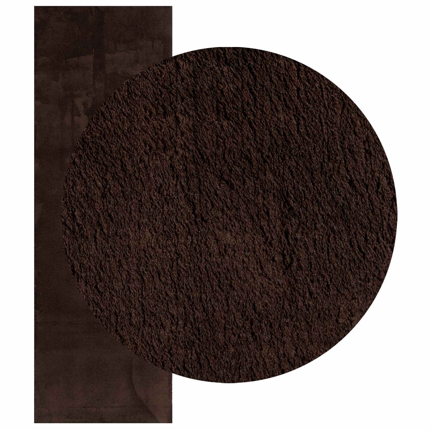 Vidaxx tapis rectangulaire huarte marron 250 x 80 cm polyester