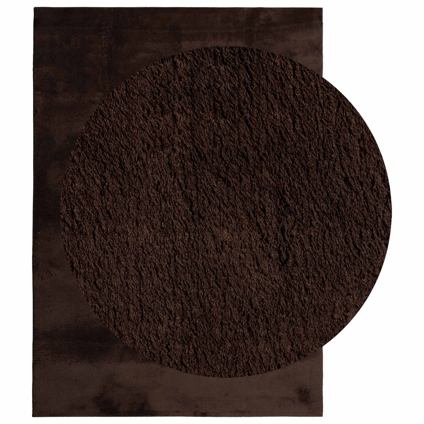 VidaXL tapis rectangulaire huarte marron 170 x 120 cm polyester