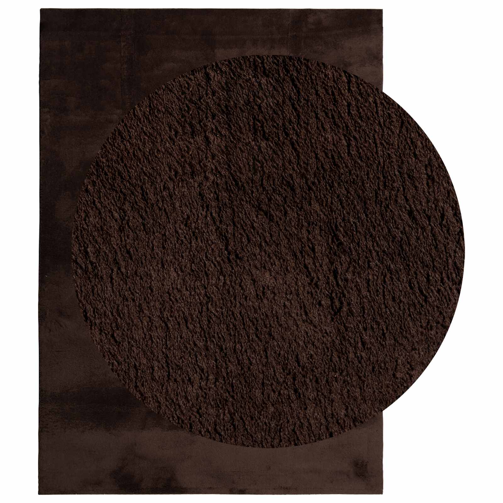 VidaXL tapis rectangulaire huarte marron 170 x 120 cm polyester