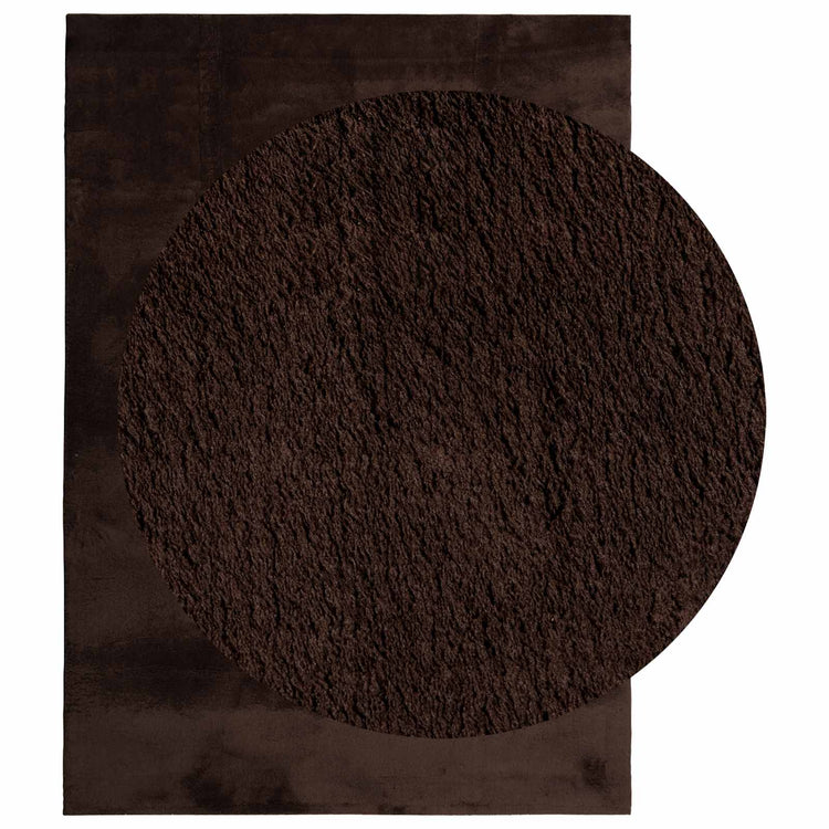 Vidaxx tapis rectangulaire huarte marron 200 x 140 cm polyester