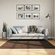 Vidaxx tapis carré huarte marron 160 x 160 cm polyester