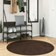 VidaXL tapis rond huarte marron ø 120 cm polyester