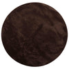 VidaXL tapis rond huarte marron ø 120 cm polyester