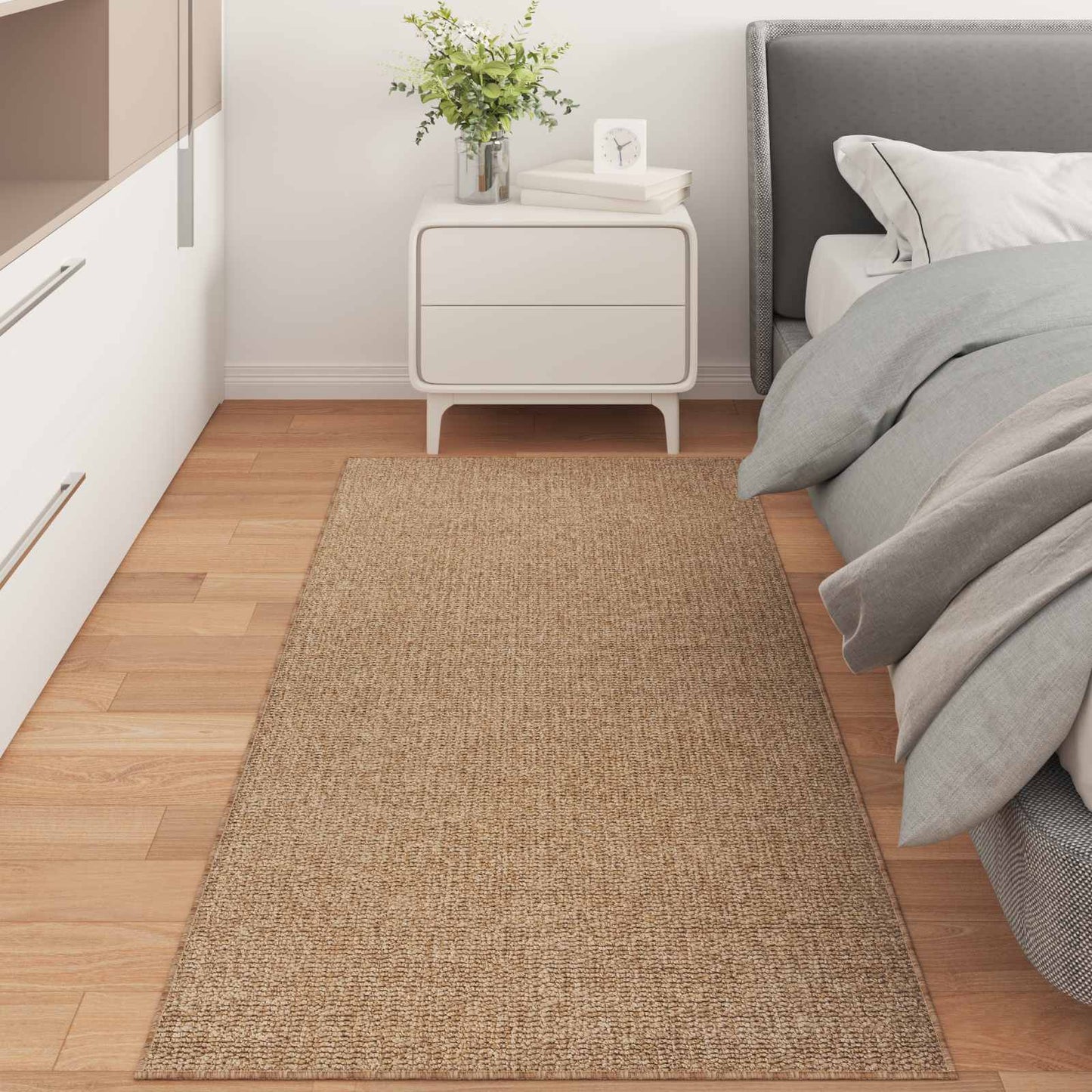 Vidaxx tapis rectangulaire huarte naturel 150 x 80 cm polyester