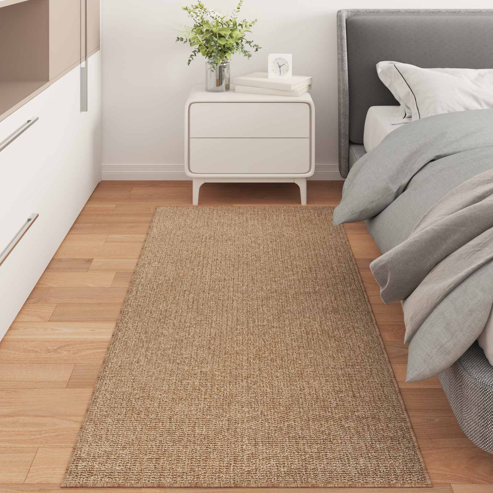 Vidaxx tapis rectangulaire huarte naturel 150 x 80 cm polyester