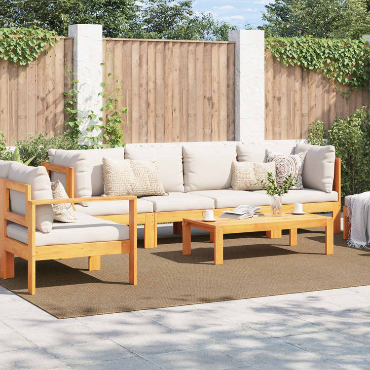 Vidaxx tapis rectangulaire huarte naturel 280 x 200 cm polyester