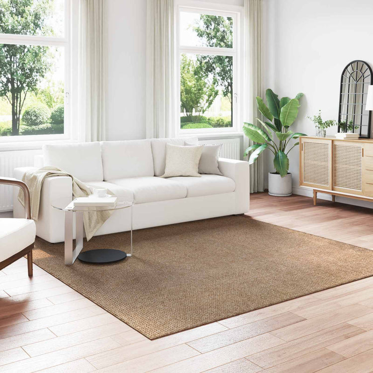 Vidaxx tapis carré huarte naturel 240 x 240 cm polyester