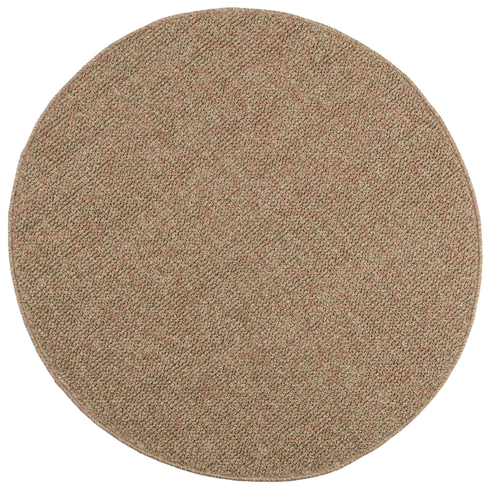 VidaXL tapis rond huarte naturel ø 200 cm polyester