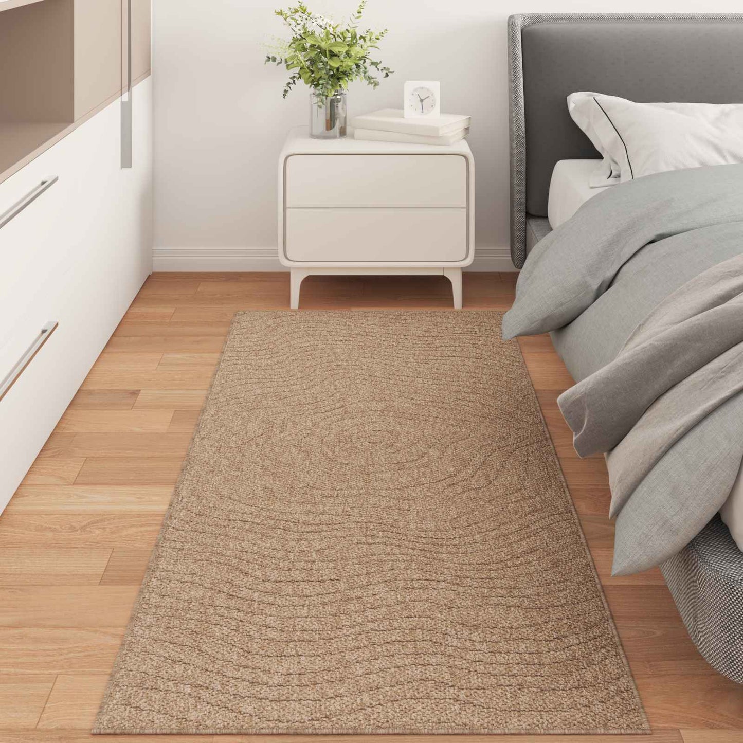 Vidaxx tapis moiré huarte naturel 150 x 80 cm polyester