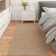 Vidaxx tapis moiré huarte naturel 200 x 80 cm polyester