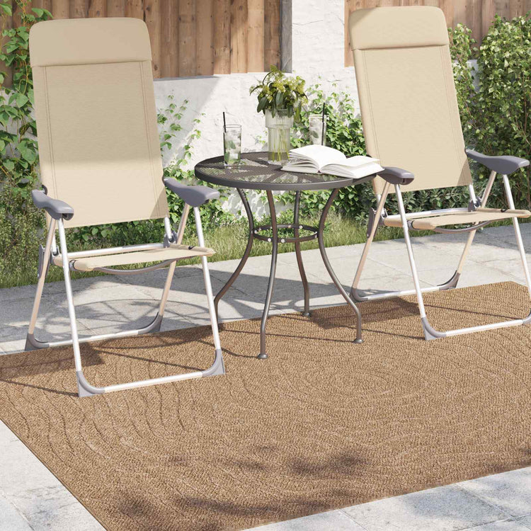 Vidaxx tapis moiré huarte naturel 170 x 120 cm polyester