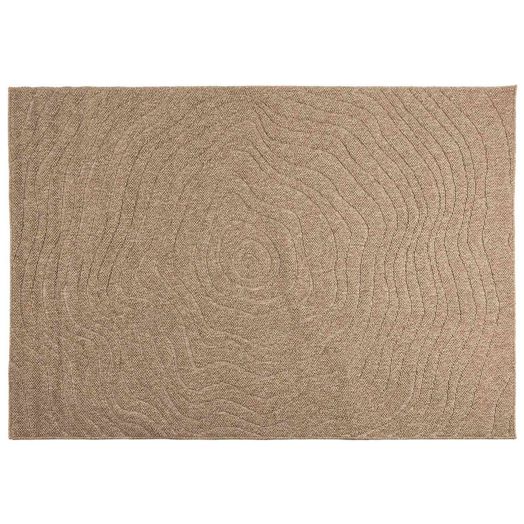 Vidaxx tapis moiré huarte naturel 230 x 160 cm polyester