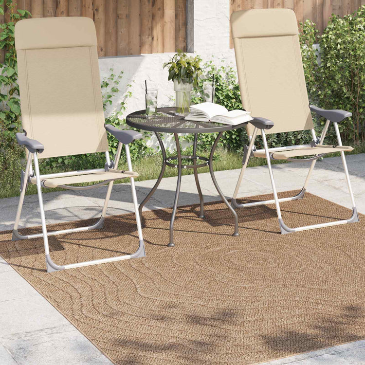 Vidaxx tapis moiré carré huarte naturel 200 x 200 cm