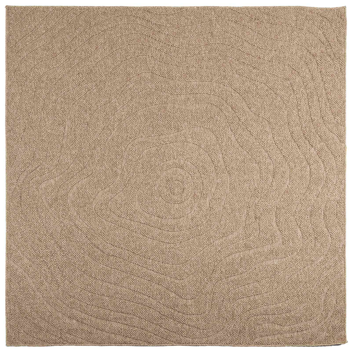 Vidaxx tapis moiré carré huarte naturel 200 x 200 cm