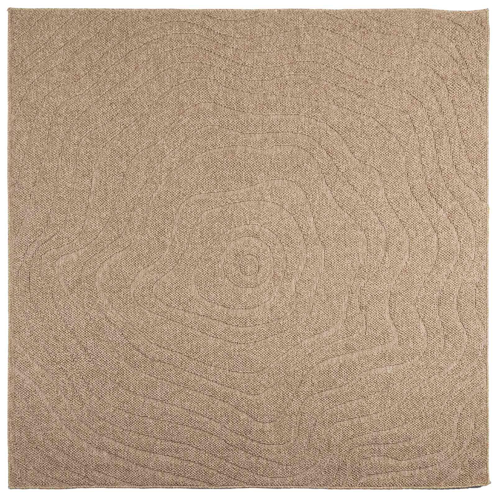 Vidaxx tapis moiré carré huarte naturel 240 x 240 cm