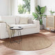 Vidaxx tapis rond moiré huarte naturel ø 160 cm polyester