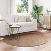 Vidaxx tapis rond moiré huarte naturel ø 200 cm polyester