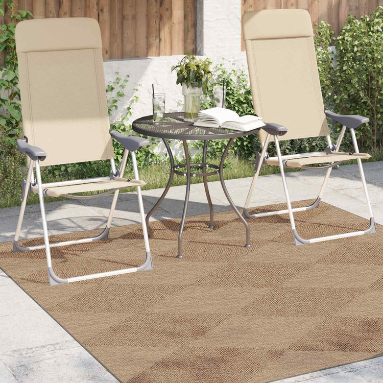 Vidaxx tapis carré huarte naturel 200 x 200 cm polyester