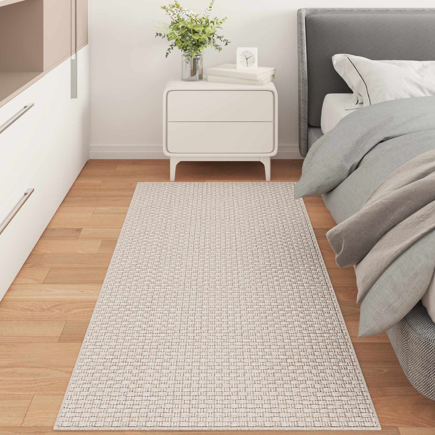 Vidaxx tapis rectangulaire huarte crème 150 x 80 cm polyester