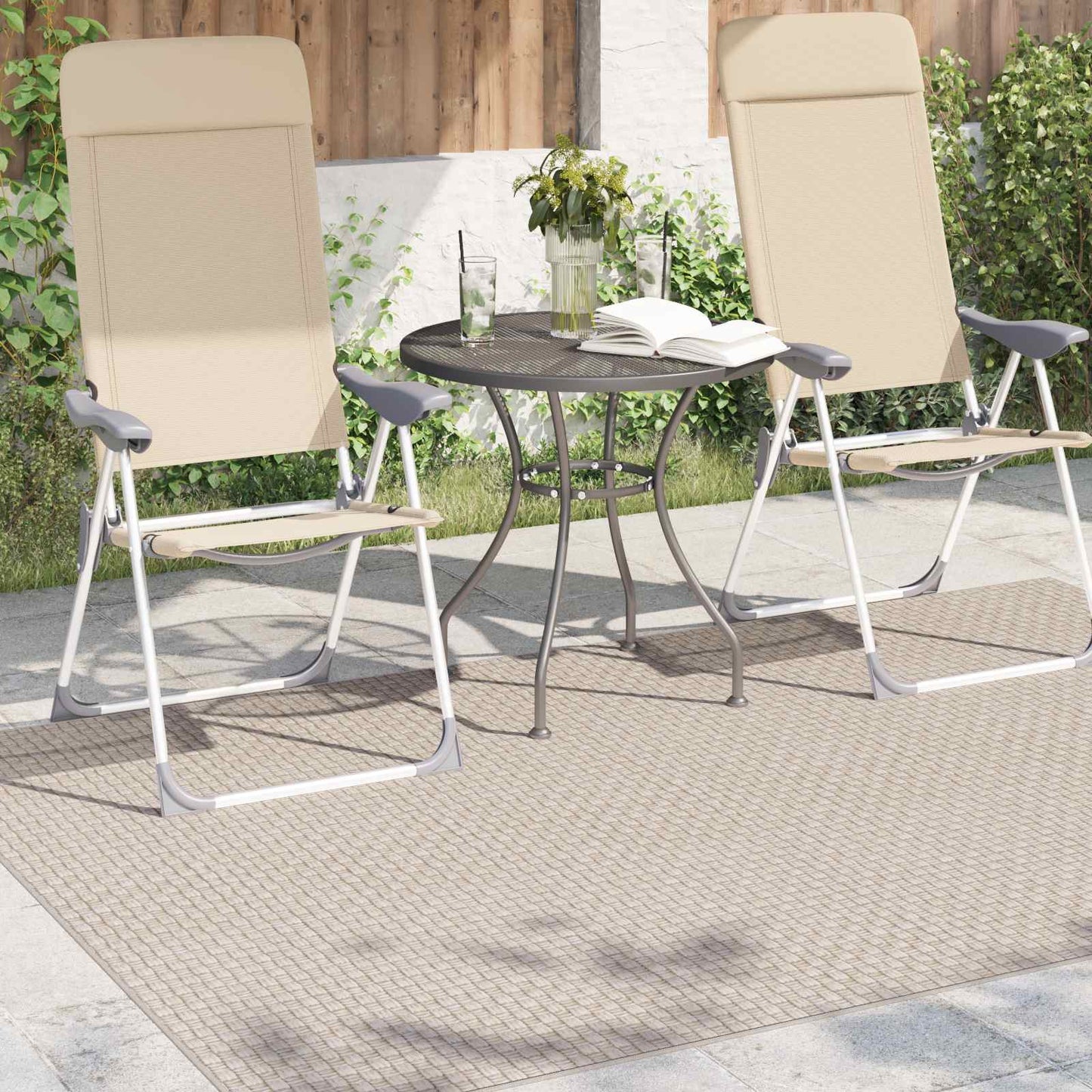 Vidaxx tapis rectangulaire huarte crème 200 x 140 cm polyester