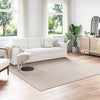 Vidaxx tapis carré huarte crème 240 x 240 cm polyester