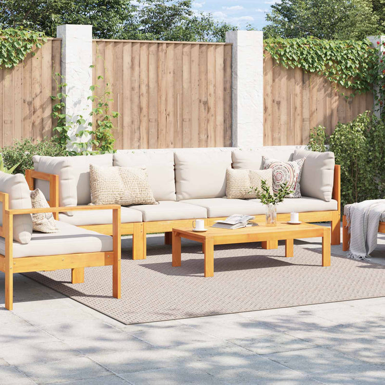 Vidaxx tapis carré huarte crème 240 x 240 cm polyester