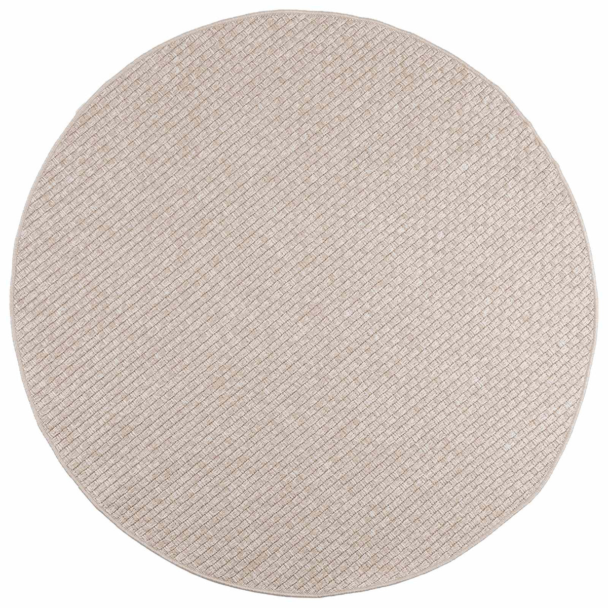 VidaXL tapis rond huarte crème ø 120 cm polyester