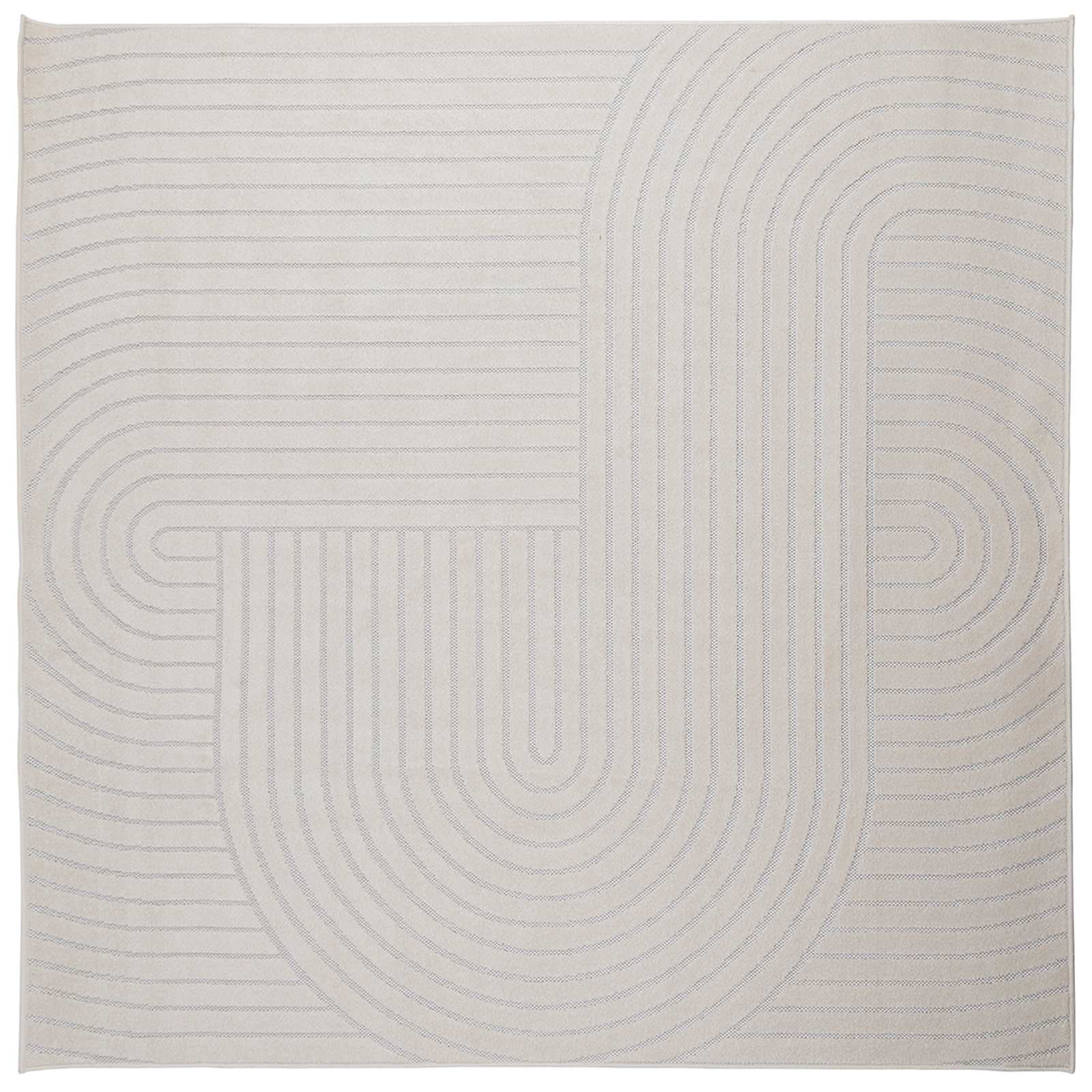 Vidaxx tapis carré huarte crème 120 x 120 cm polyester