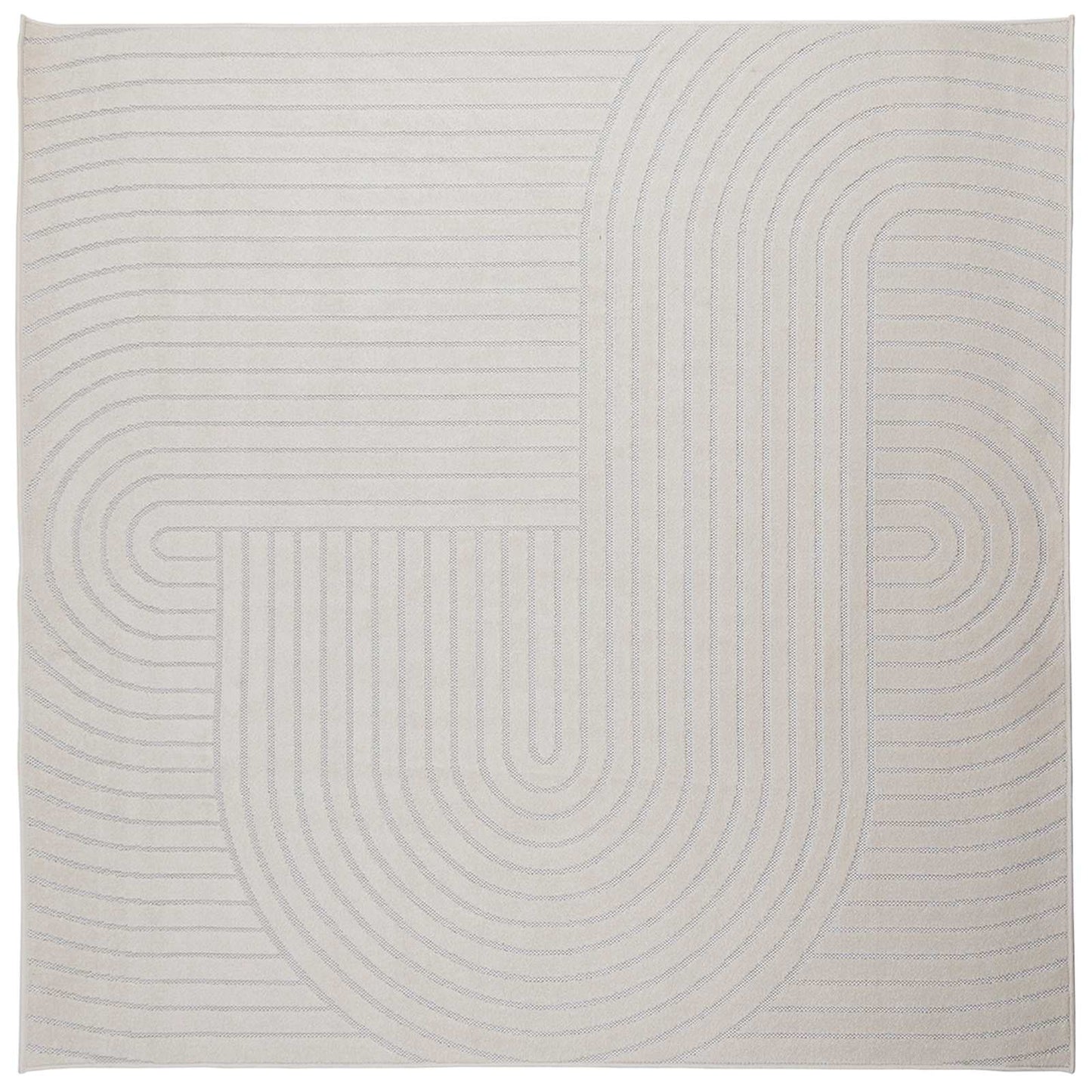 Vidaxx tapis carré huarte crème 200 x 200 cm polyester