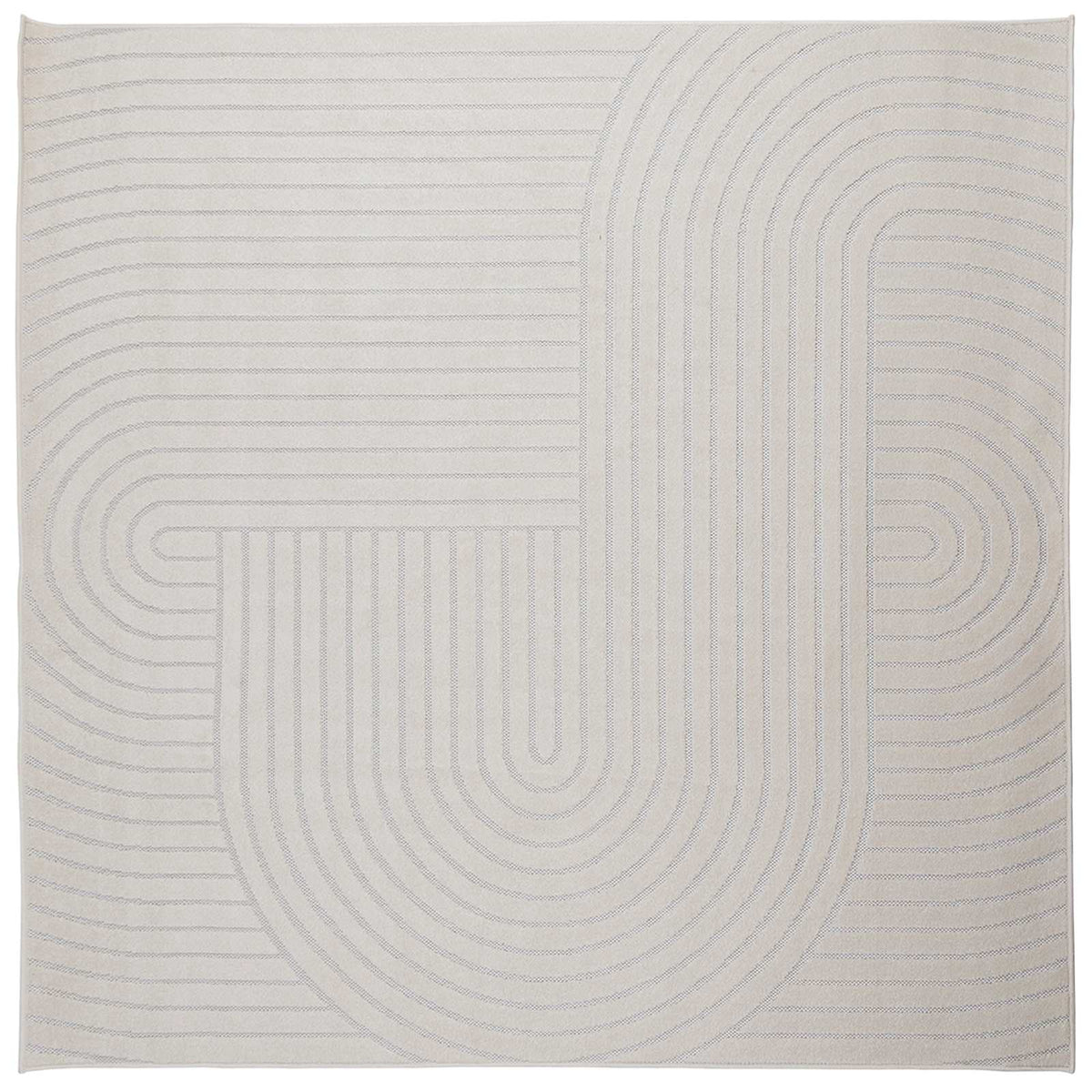 Vidaxx tapis carré huarte crème 240 x 240 cm polyester