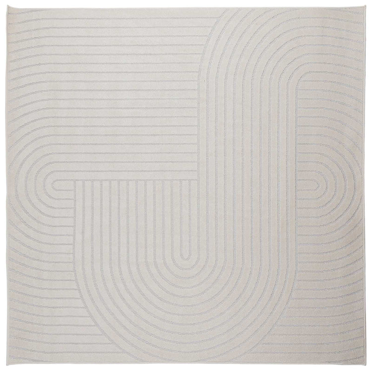 Vidaxx tapis carré huarte crème 240 x 240 cm polyester