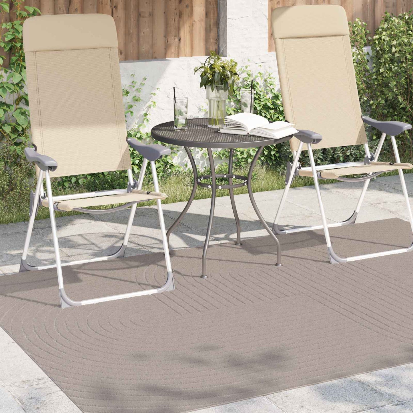 Vidaxx tapis rectangulaire huarte beige 230 x 160 cm polyester