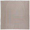 Vidaxx tapis carré huarte beige 120 x 120 cm polyester