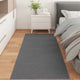VidaXL tapis rectangulaire huarte anthracite 200 x 80 cm polyester