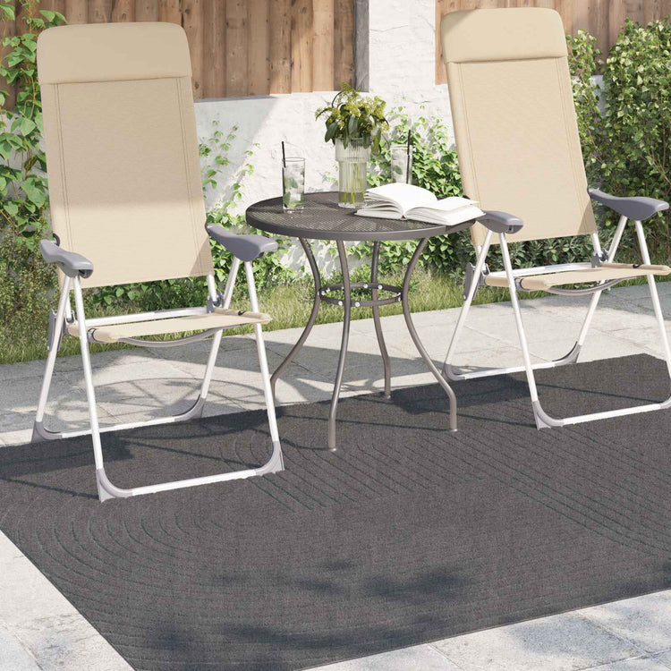 Vidaxx tapis rectangulaire huarte anthracite 200 x 140 cm polyester