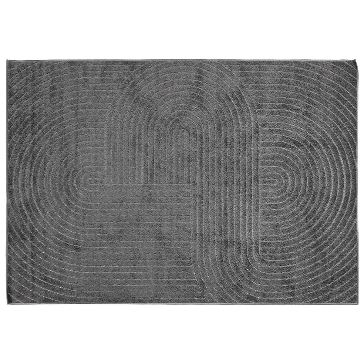 Vidaxx tapis rectangulaire huarte anthracite 200 x 140 cm polyester