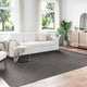 VidaXL tapis rectangulaire huarte anthracite 340 x 240 cm polyester