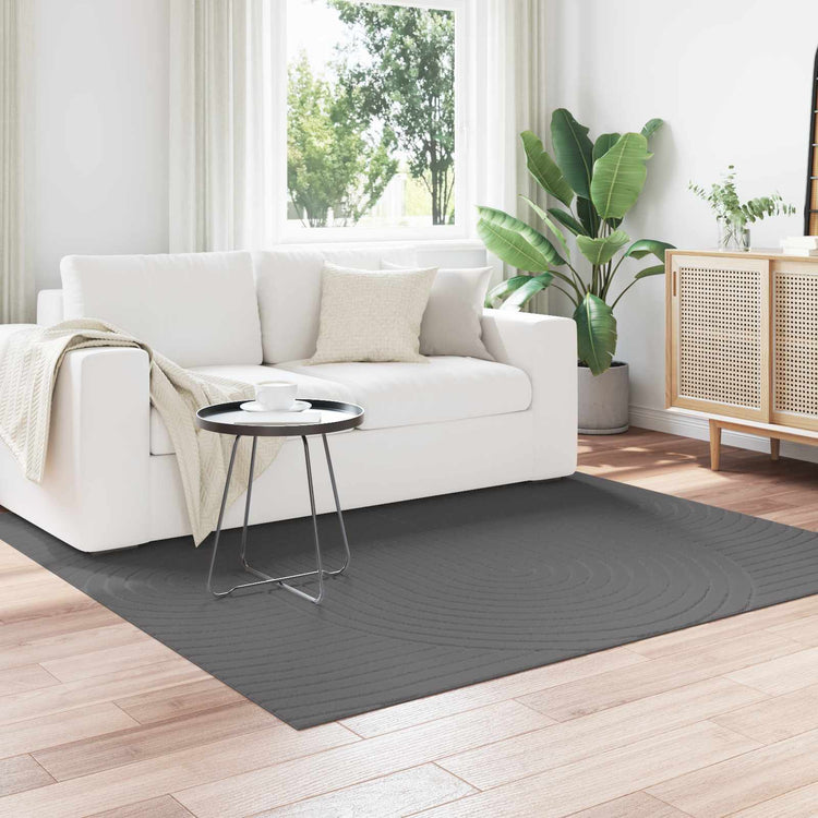 Vidaxx tapis carré huarte anthracite 200 x 200 cm polyester