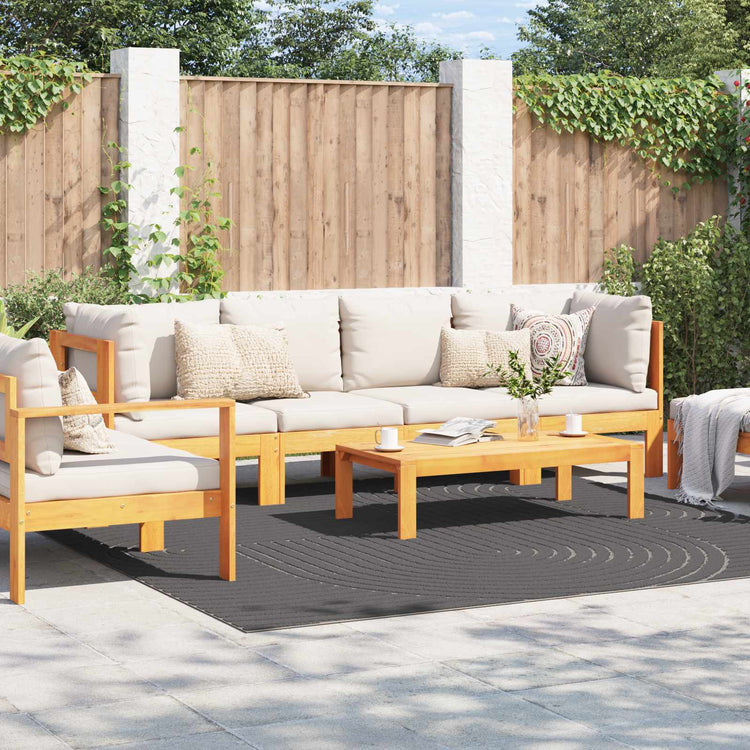 Vidaxx tapis carré huarte anthracite 240 x 240 cm polyester