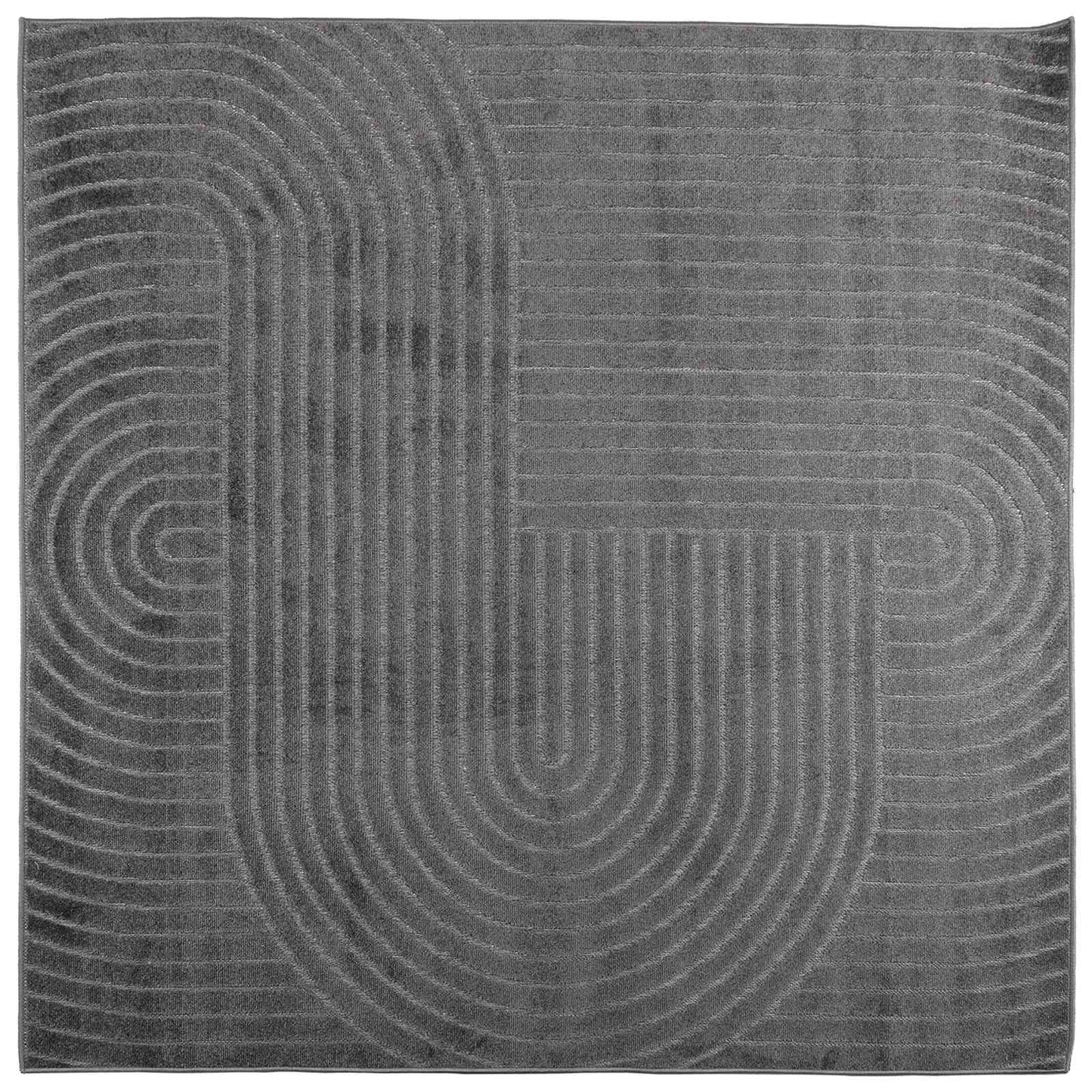 Vidaxx tapis carré huarte anthracite 240 x 240 cm polyester