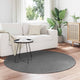 Vidaxl tapis rond huarte anthracite ø 160 cm polyester