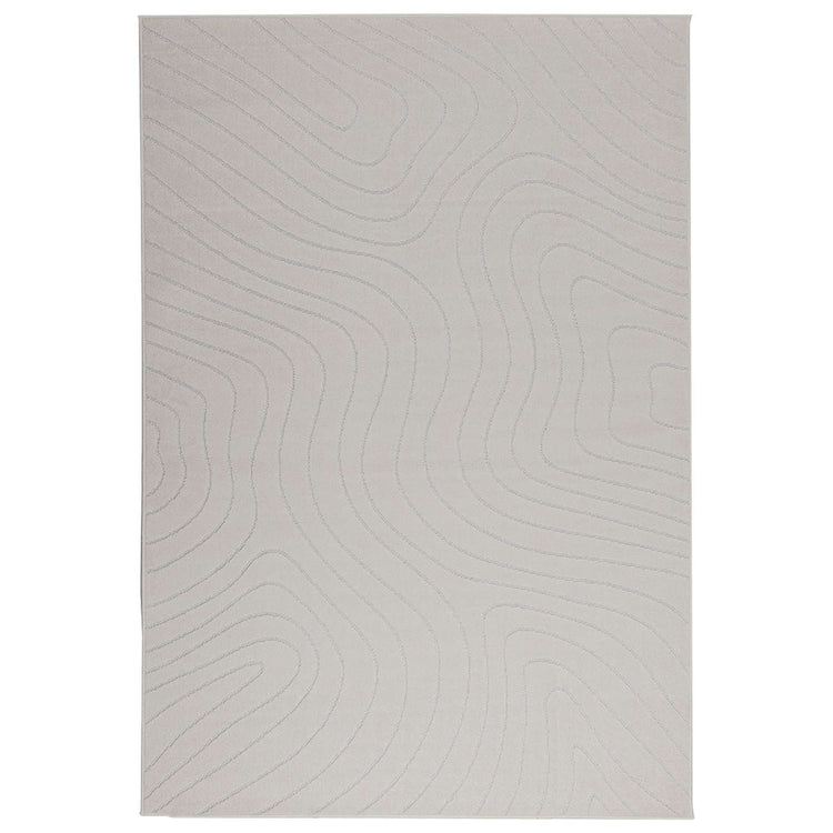 VidaXL tapis rectangulaire huarte crème 170 x 120 cm polyester