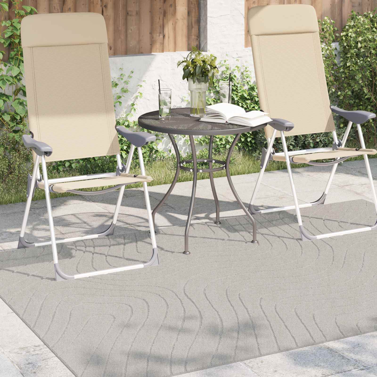 Vidaxx tapis rectangulaire huarte crème 230 x 160 cm polyester