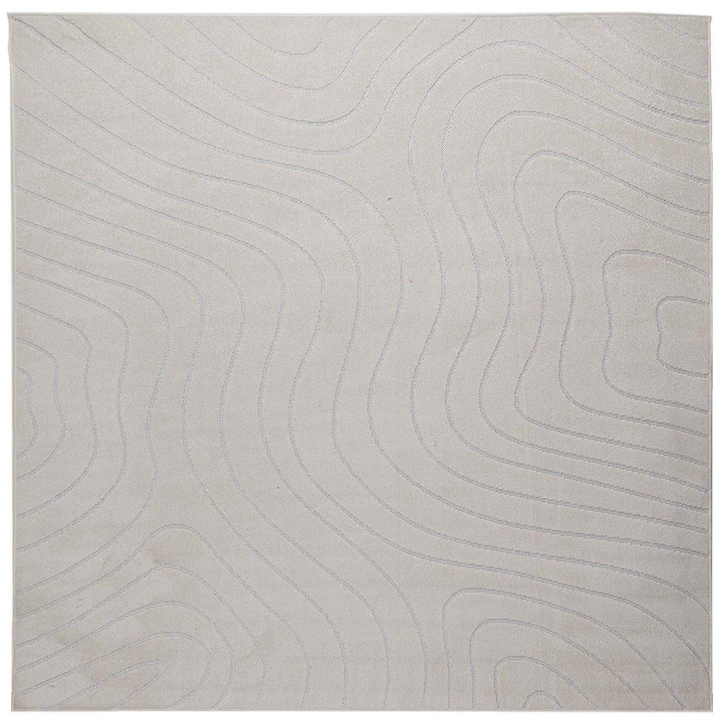 Vidaxx tapis carré huarte crème 200 x 200 cm polyester