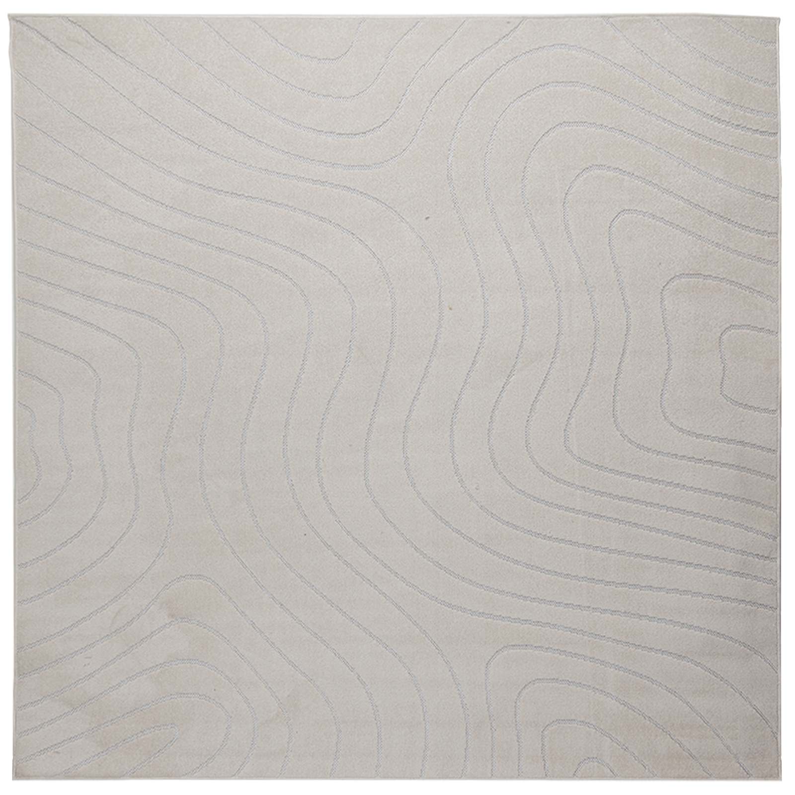 Vidaxx tapis carré huarte crème 240 x 240 cm polyester