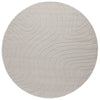 VidaXL tapis rond huarte crème ø 120 cm polyester